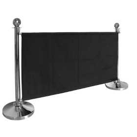 Barrière en toile noire de 1,43 m