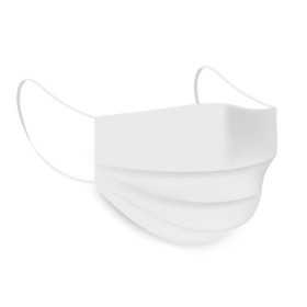 Masques double épaisseur tissus - Blanc - Lot de 10