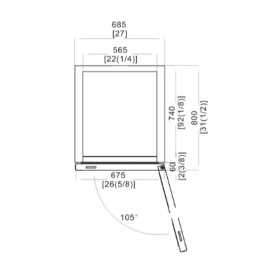 Armoire réfrigérée négative Inox 610L - GASTROMASTRO