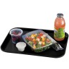 Plateau rectangulaire en polypropylène Fast Food Cambro noir 41 cm