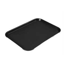Plateau rectangulaire en polypropylène Fast Food Cambro noir 41 cm