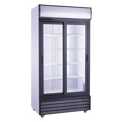 Armoire réfrigérée vitrée positive 780L -Portes coulissantes-COMBISTEEL