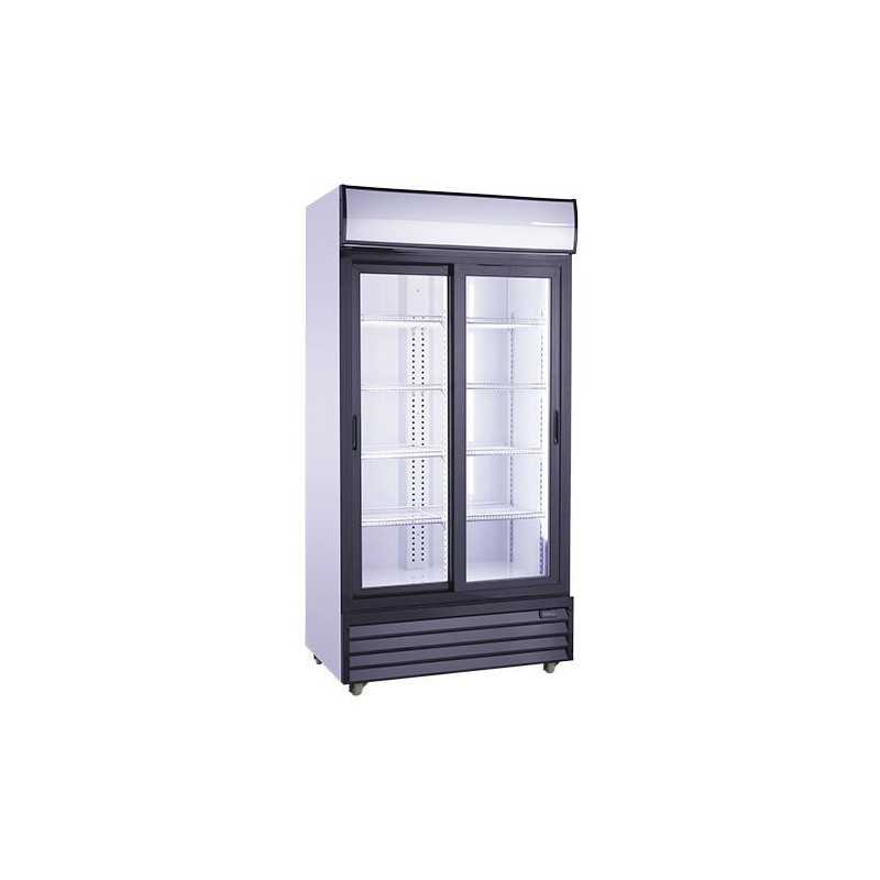 Armoire réfrigérée vitrée positive - 630 L. - Paiement 4X - Inox - Garantie 2 ans - Classe N