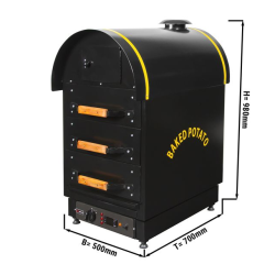 Four à pommes de terre 3 tiroirs électrique