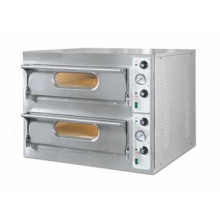 Four à pizza électrique double 8 pizzas - START44 9,4 kW - 230V/380V- RESTOITALIA