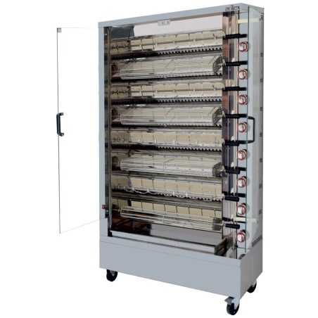 Rôtissoire verticale - Gaz - 8 broches - Multi-usages - ARILEX