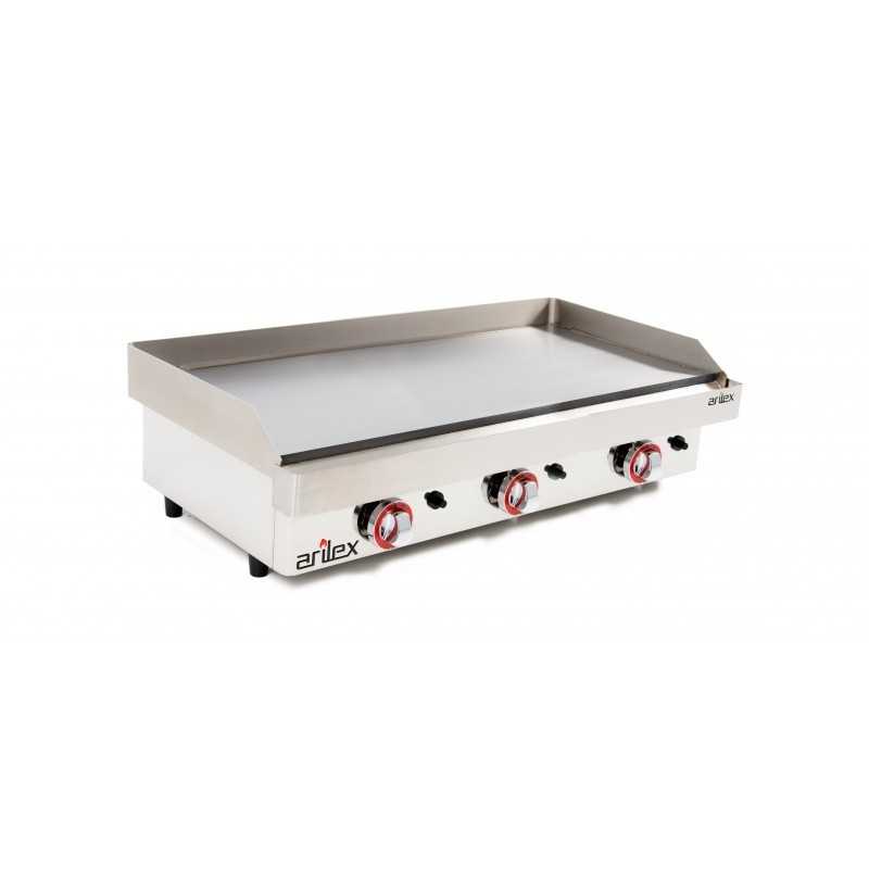 Equipement professionnel cuisine - %category_name% : PLANCHA GAZ INOX 1000  - LISSE AVEC CHROME