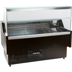 Vitrine réfrigérée vitre droite avec réserve -130 litres- GASTROMASTRO