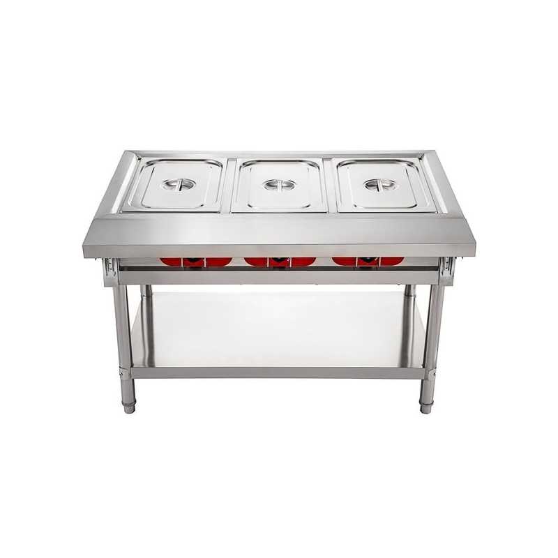 Vitrine Bain marie 3 x GN1/1 - GASTROMASTRO