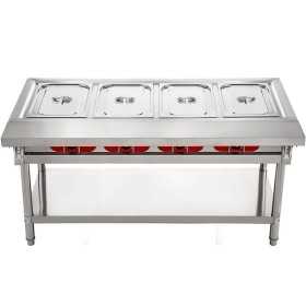 Vitrine Bain Marie - 4 x GN1/1 - GASTROMASTRO