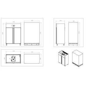 Armoire réfrigérée ventilé 1340 LITRES- FROID TROPICALISE- COLLIN LUCY