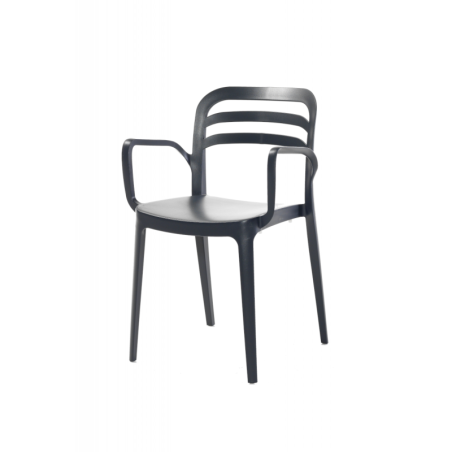 Chaise de bistrot anthracite