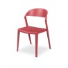 Chaise de bistrot rouge