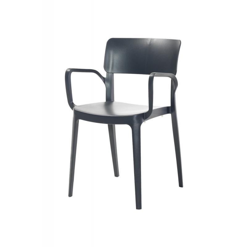 Chaise de bistrot anthracite