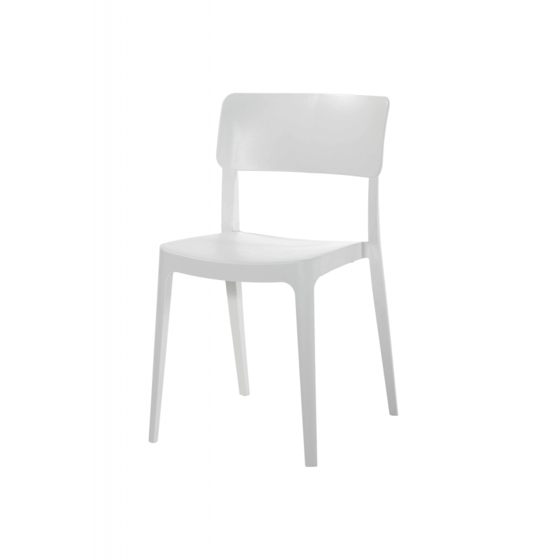 Chaise de bistrot blanche