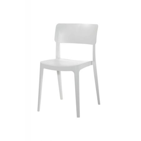 Chaise de bistrot blanche