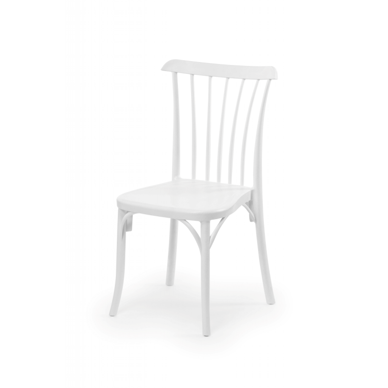 Chaise de bistrot blanche