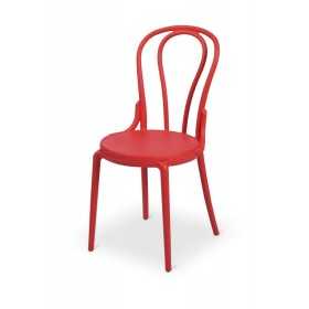 Chaise de bistrot rouge