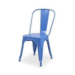 Chaise de café bleu