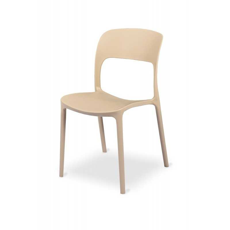 Chaise de bistrot beige