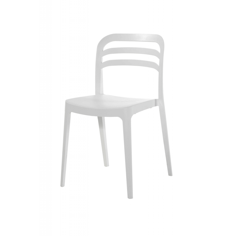 Chaise de bistrot blanche