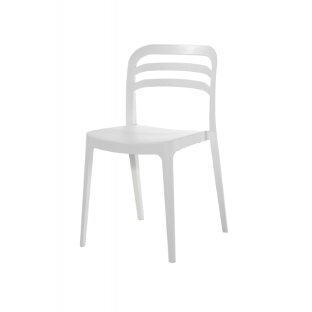 Chaise de bistrot blanche