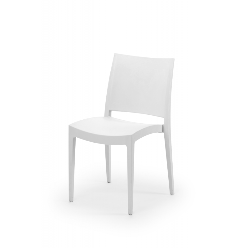 Chaise de bistrot blanche