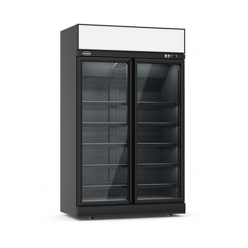 Armoire réfrigérée négative - 2 Portes - 960 litres - Noire 1253L 710P 2092H