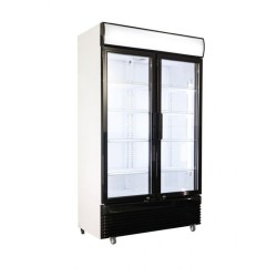 Réfrigérateur professionnel COMBISTEEL 2 portes en verre ventilé 750 l