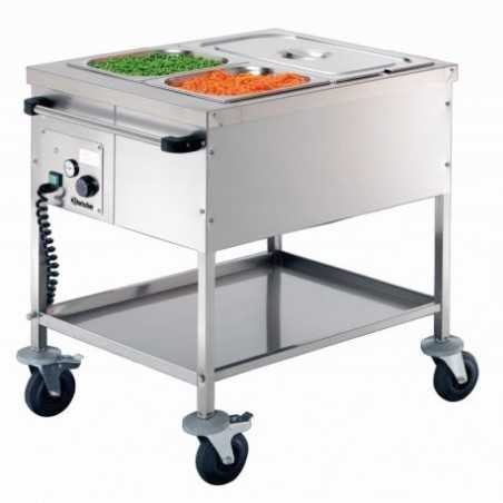 Chariot bain-marie 2x GN1/1