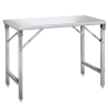 Table inox pliable - AISI 304 - 1000 x 600 x 910 mm