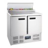 Meuble pizza 2 portes 254L - 5 bacs GN 1/6 - POLAR