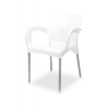 Fauteuil blanc empilable