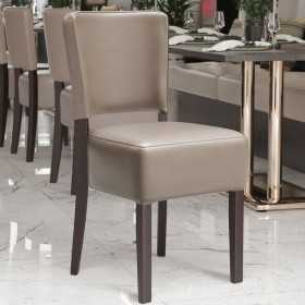 Chaises de Restaurant en simili cuir Taupe