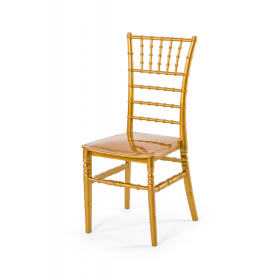 Chaise de terrasse en polypropylène dorée