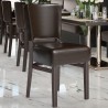 Chaise bistrot bois Marron Pour Bars Restaurants Hôtels