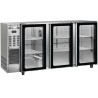 Equipement professionnel cuisine - %category_name% : Arrière-bar réfrigéré - 3 portes vitrées battantes - 510 litres - Classe