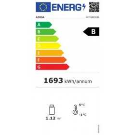 Armoire réfrigérée vitrée négative 900L - ATOSA