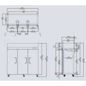 Armoire Congélateur Professionnel 1390 L - Inox - Atosa