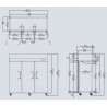 Equipement professionnel cuisine - %category_name% : PREMIUM - Armoire réfrigérée négative - 1390 L - Classe ST