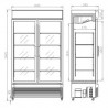 Armoire réfrigérée vitrée Battante- 750 L-COMBISTEEL