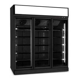 Armoire Réfrigérée Positive 3 Portes en verre - Noire - 1530 L - COMBISTEEL