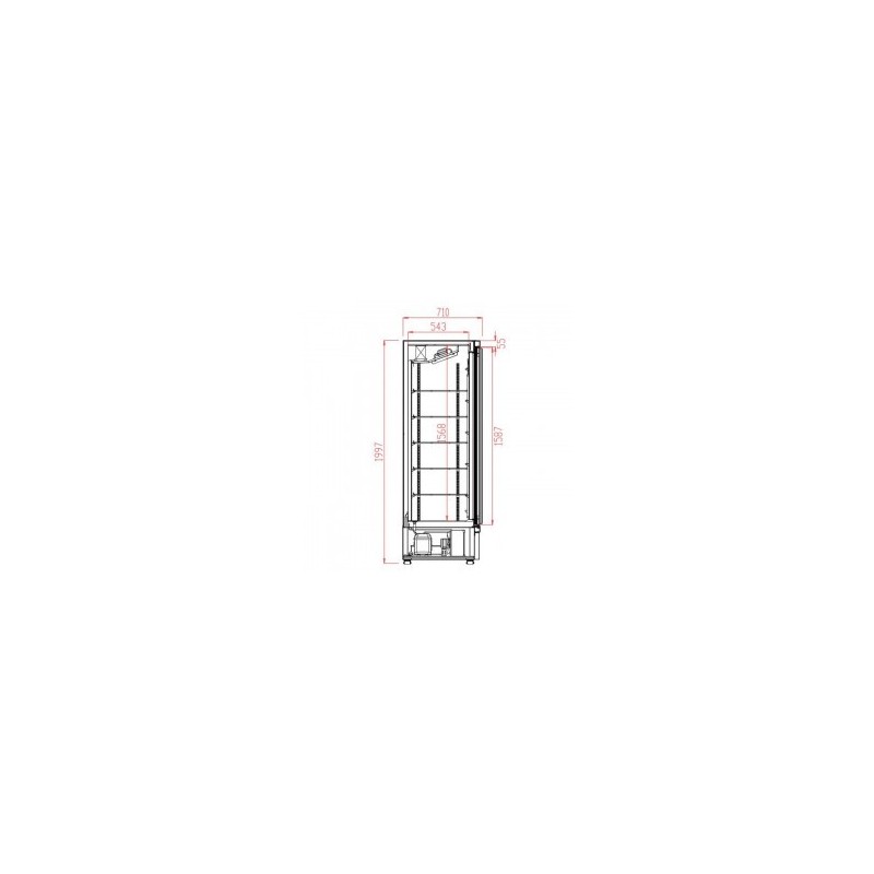 Armoire réfrigérée négative - 4 Portes - 2060 litres - GASTROMASTRO
