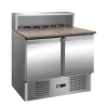 Table à pizza - 5 x GN 1/6 - 240 L - 2 portes - GASTROMASTRO