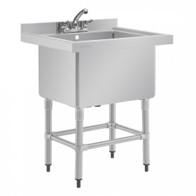 Plonge inox - Evier profond - 900(h) x 770(l) x 650(p)mm - 100 litres