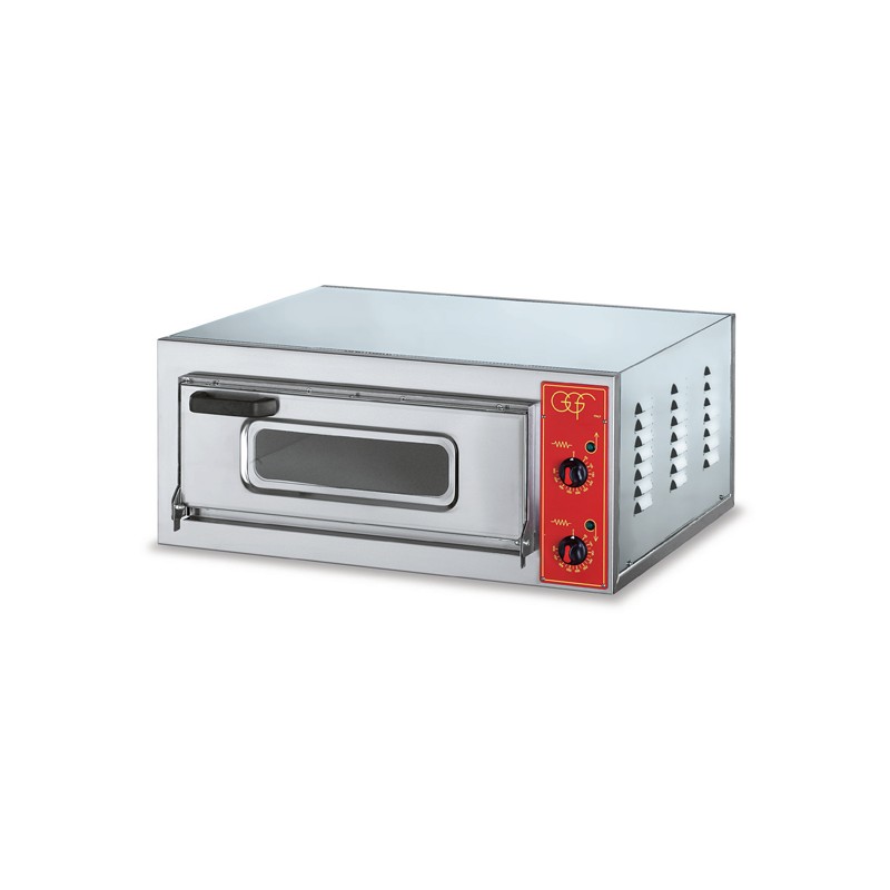 Four pizzas professionnel électrique - Paiement 4X - 230V / 380V -  Thermostat 450 °C - 4 x 25 cm