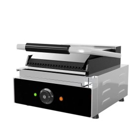 Gril de contact - rainuré - 1800 watts - pour sandwichs et paninis