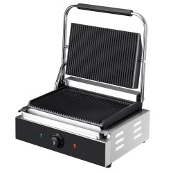 Grill de contact - rainuré - 2200 watts