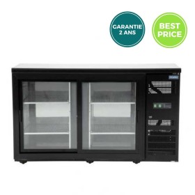 Arrière-bar réfrigéré POLAR- 2 portes vitrées battantes - 350 litres - Garantie 2 ans - Classe N