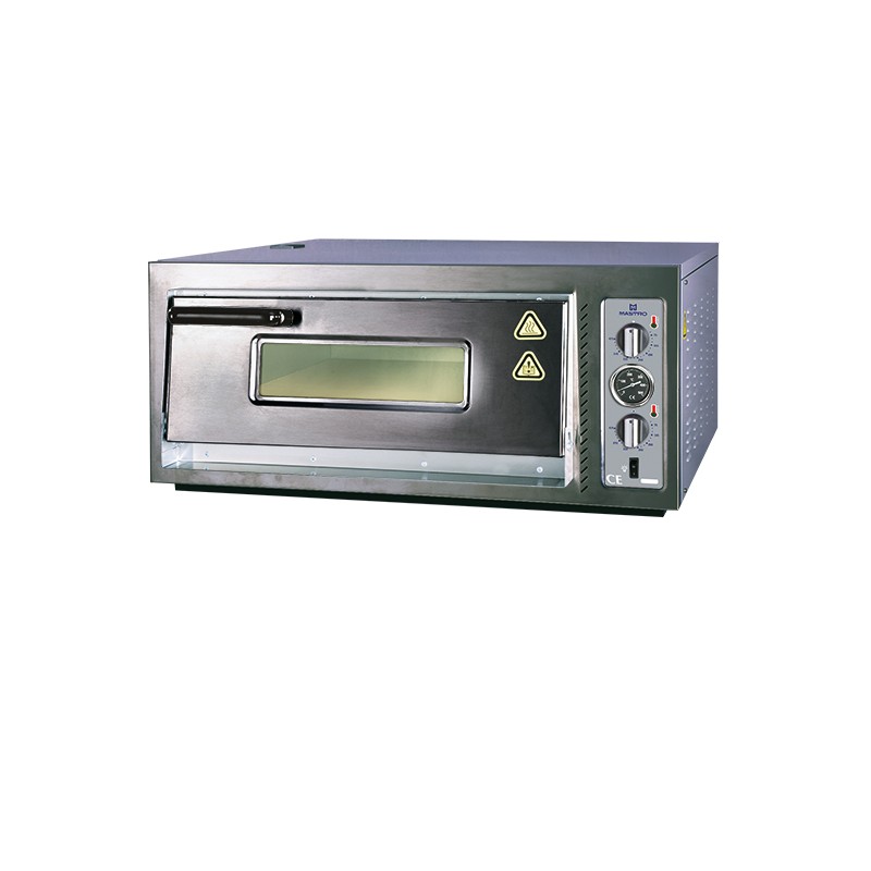 Four pizzas professionnel électrique - Paiement 4X - 230V / 380V - Thermostat 450 °C - 4 x 25 cm